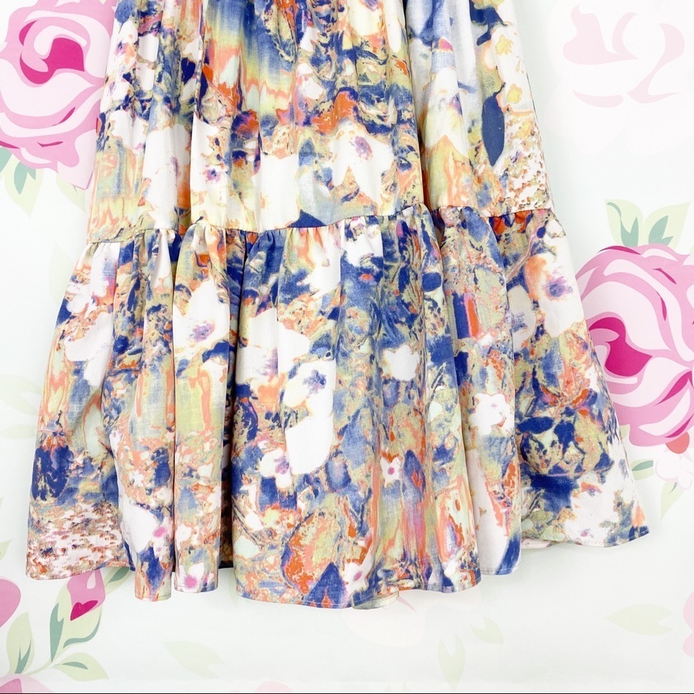 NEW W118 by Walter Baker Davis Neon Blossom Print Mini Dress 0 - Picture 3 of 8